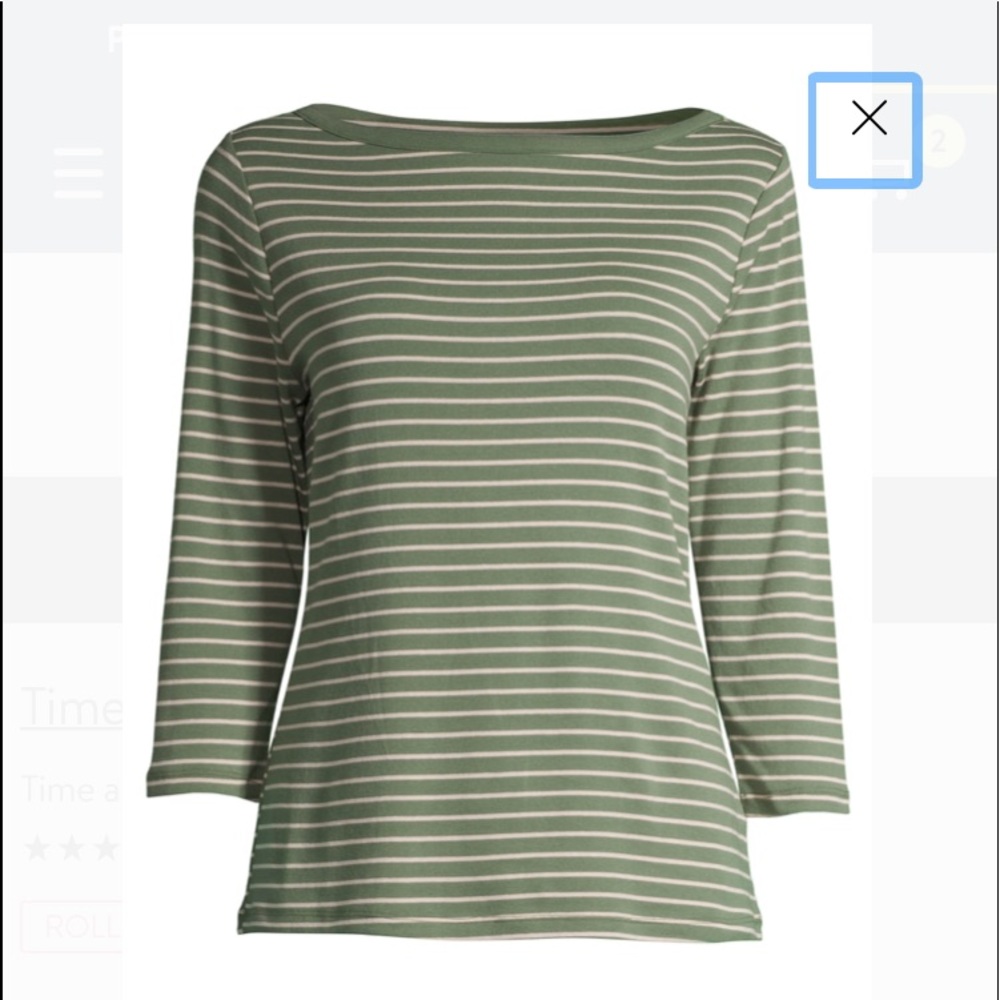 Time & Tru Classic Boatneck T-shirt Sz 2X - Picture 7 of 8